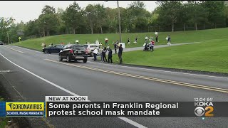 Franklin Regional Parents Protest Statewide School Mask Mandate