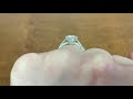 1.81ct old european cut diamond platinum crown ring nevill ring hand video