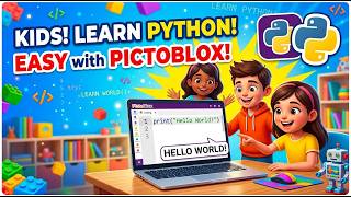My First Python Code! Hello World with PictoBlox | Python for Kids