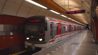 Czech Republic, Prague, Metro ride from Křižíkova to Invalidovna