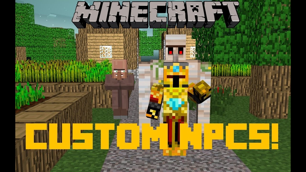 Minecraft Mod Review: Custom Npcs! - YouTube