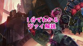 【LoL】初心者のための1分でわかるヴァイ解説