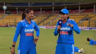 Harmanpreet and smarti mandhana talk about match view //