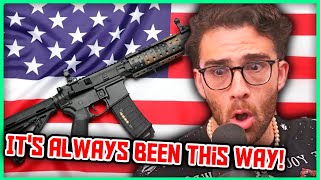 Why America (Still) Loves Guns | Hasanabi Reacts to Horses