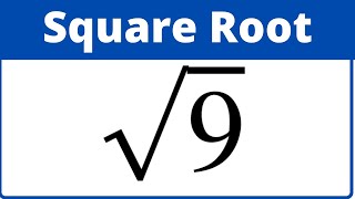 Square root of 9