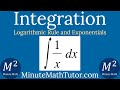 ∫1/x dx | Evaluate the Indefinite Integral | Worked out Solution