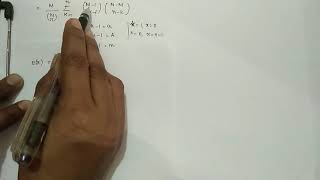 Hyper geometric Distribution - Mean and variance