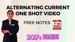 Alternating current One Shot Video| Learn Entire Chapter In * 1 Hour*| In Tamil| Free Notes |