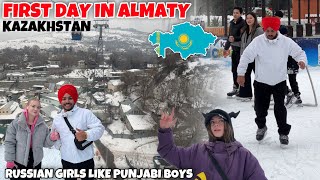 First Day In ALMATY , KAZAKHSTAN 🇰🇿 Russian Kudia Sardara Nu Boht Pasand Krdiya