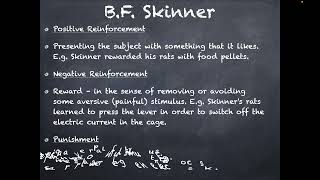 B F  Skinner and Albert Bandura Learning