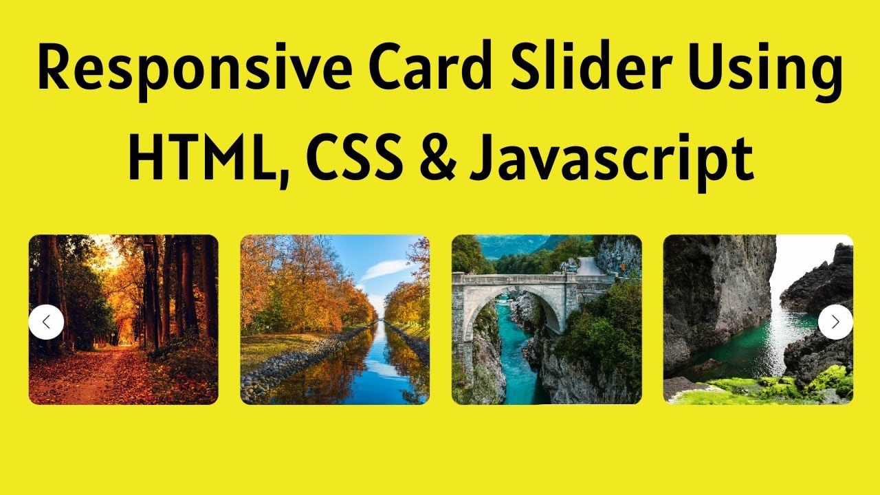 Responsive Card Slider Using HTML, CSS And JavaScript | Swiper JS ...