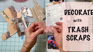 MANY CREATIVE WAYS to USE TRASH ~ MAGAZINE SPINE JOURNAL~GLUE BOOK