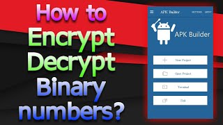How to Encrypt Decrypt Binary numbers? (Android JAVA)
