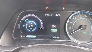 Monthly Full Charge. 2018 40kwh Nissan LEAF at 278,600km (nearly 279,000km, 5 years 6 months)