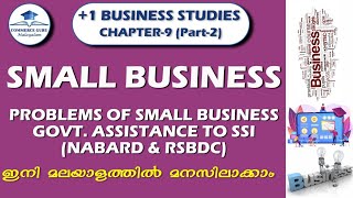 +1 business /chap 9/small business/problems of small business/Govt assistance to SSI(NABARD \u0026 RSBDC)