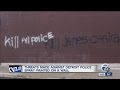 Threats against Detroit police, Chief James Craig painted on Detroit wall