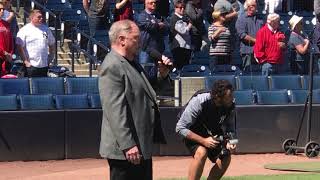 Kevin Langan Sings National Anthem For NY Yankees