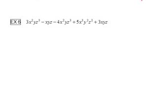 Order Polynomial, State Degree
