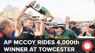 AP McCoy rides 4,000th winner at Towcester