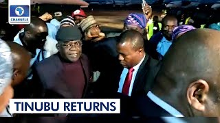 Tinubu Returns To Nigeria From UK
