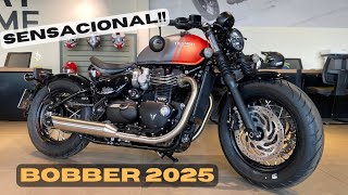 TRIUMPH BOBBER 2025 - ESSA COR FICOU INCRÍVEL!