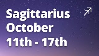 SAGITTARIUS - This BIG IDEA is IMPORTANT! Success and Victory! October 11th - 17th Tarot Reading