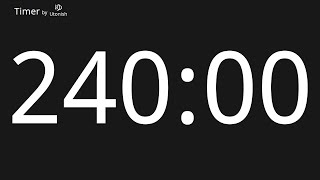 240 Minute Countup Timer