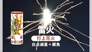 雷火　音の大きさ（大）　打上げ高さ（20m以上、内筒が上で開く）　打上花火　おもちゃ　花火