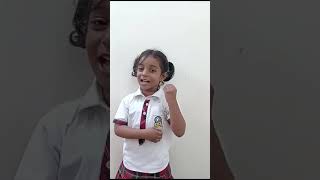 Jashmitha | పద్యం ప్రొద్దున్నే మనమూ లేవాలి | Rise International School Kakinada.