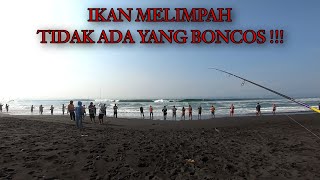 Puluhan Angler Berkumpul Untuk Pesta Strike ikan Di Palung ini || Casting Shore jig Pantai Guo Bimo