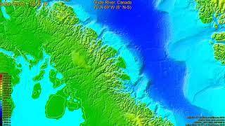 Clyde River, Canada, (z+c) sea level rise -135 - 65 m