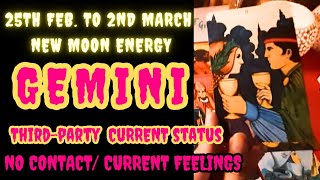 GEMINI💖NEW MOON ENERGY❤️NO CONTACT THIRD-PARTY 25th FEB. TO 2nd march #geminiweeklytarot #karma