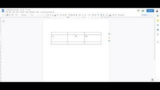 Google Doc ~ Table Cell Vertical Center Alignment