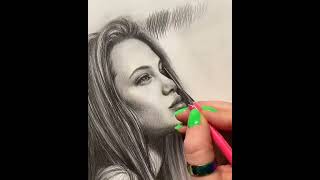 ||Drawing and Shading a Female face with pencils- Art By Colour Fall ||#shorts