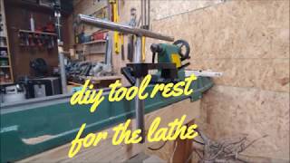 woodturning- DIY tool rest for the lathe