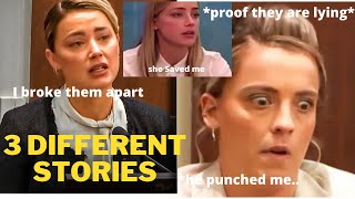 AMBER HEARD AND SISTER WHITNEY CAUGHT IN LIES WITH STAIRCASE INCIDENT.. 3 DIFFERENT STORIES
