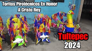 Quema De Toritos Pirotécnicos En Honor A Cristo Rey Tultepec 2024.