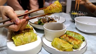 Cabbage wrap with tuna and tofu 🤤 shabu shabu 🍄 Fried rice lunch box in bacon 🍱