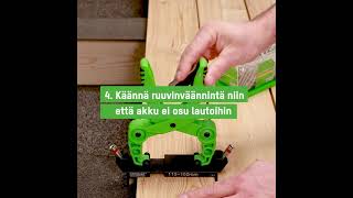 ESSVE HDS hidden decking system, terassin piiloasennus järjestelmä