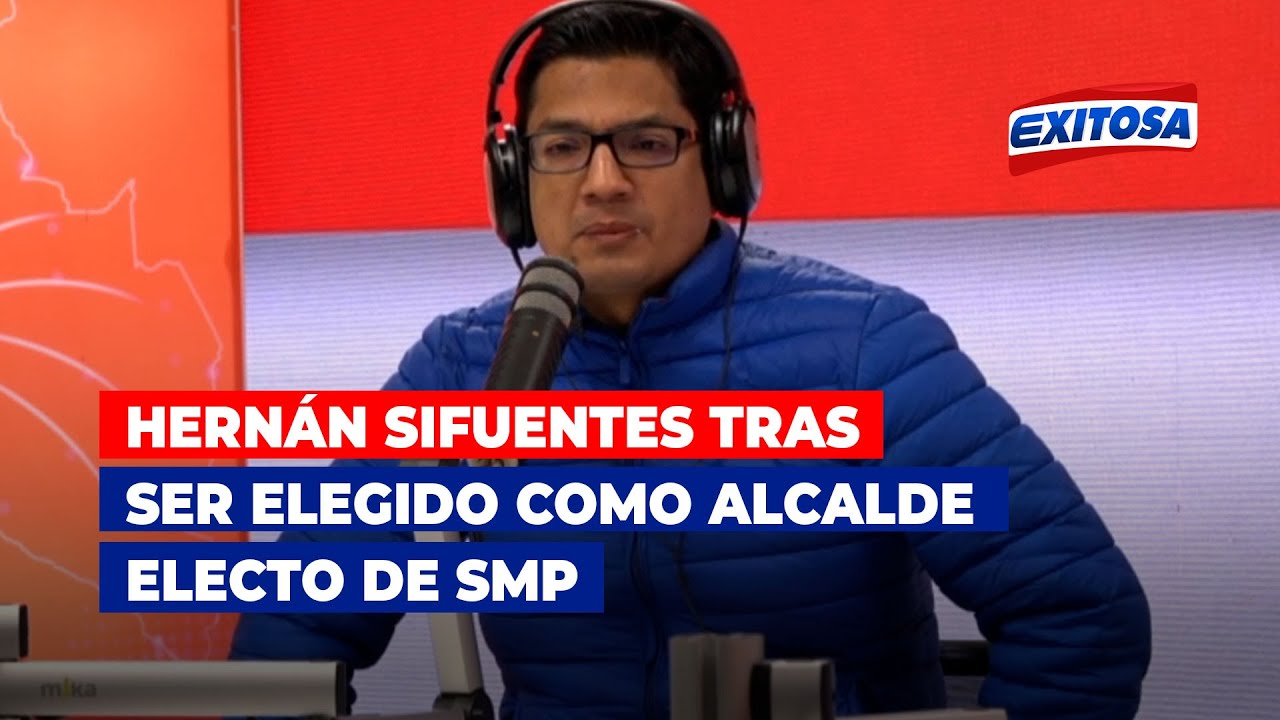 🔴🔵Hernán Sifuentes Tras Ser Elegido Como Alcalde Electo De San Martín ...