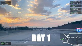 Los Angeles to New Jersey Road Trip (REALTIME) DAY 1