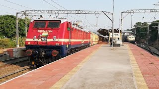 11087 Veraval-Pune Express with WAP4 Speedily approaching pune