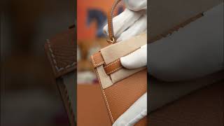 Hermes kelly 二代金棕色全手工定制测评实拍 #hermes #爱马仕