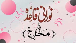 [ Noorani Qaida ] learn Makharij , all about Arabic letters articulation .