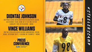 Steelers Virtual Camp Press Conference (Aug 5): Diontae Johnson, Vince Williams | 2020 Training Camp