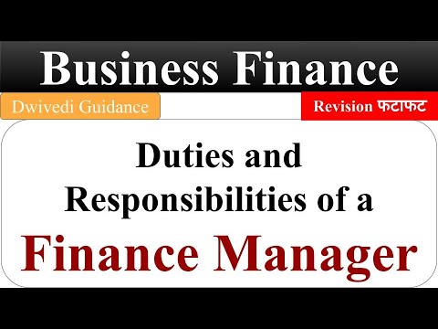 Duties And Responsibilities Of A Finance Manager, Business Finance ...