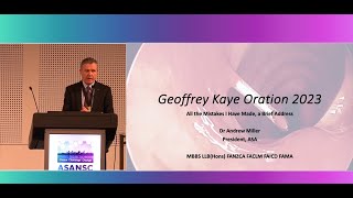 GK Oration Dr Andrew Miller