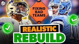 Realistic Rebuild | Which Rookies Will Resurrect the NFL's 10 Worst Teams? (2024 NFL Draft)