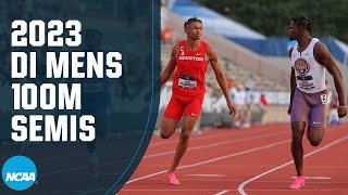 Men's 100m semifinals - 2023 NCAA outdoor track and field championships (Heat 3)