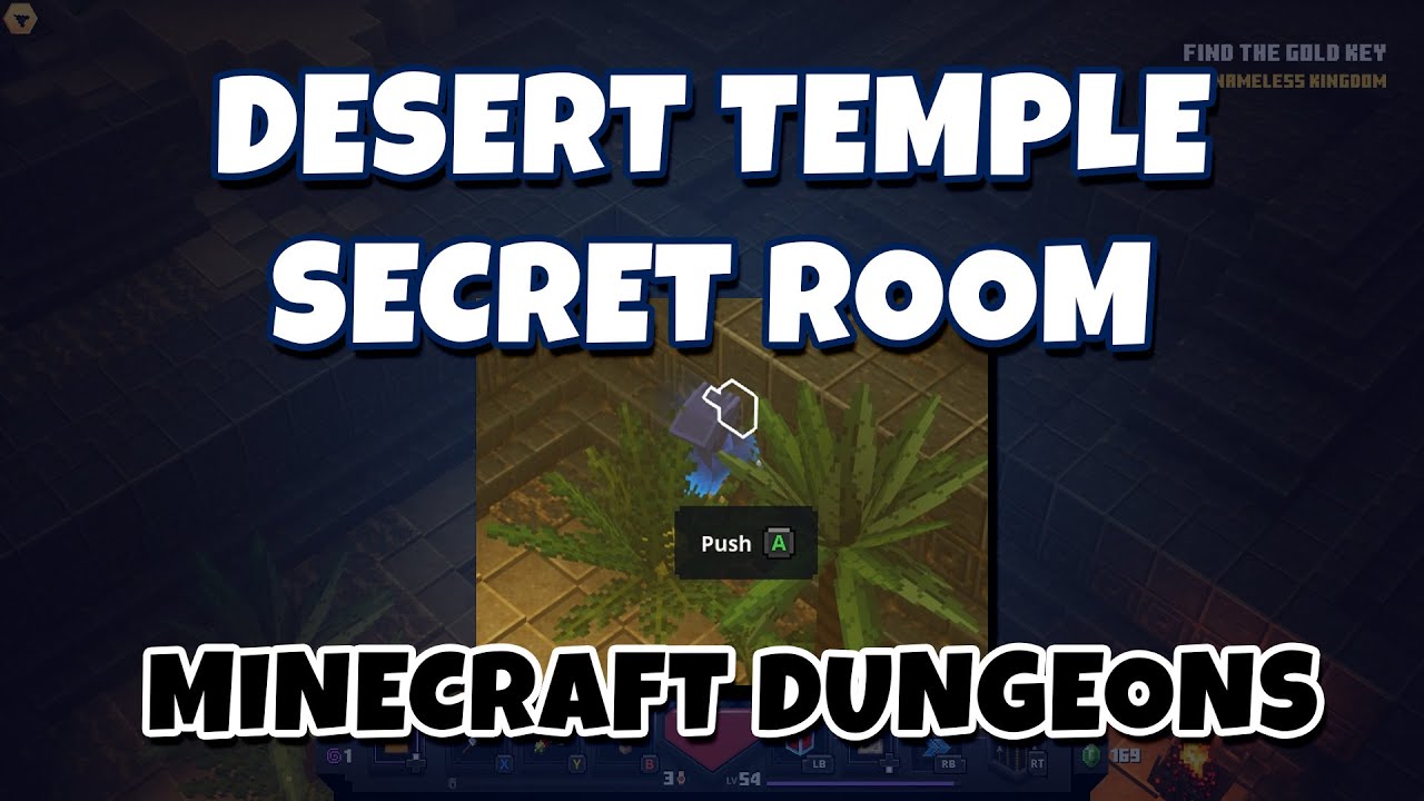 How To Find The Secret Room In Desert Temple | Minecraft Dungeons - YouTube